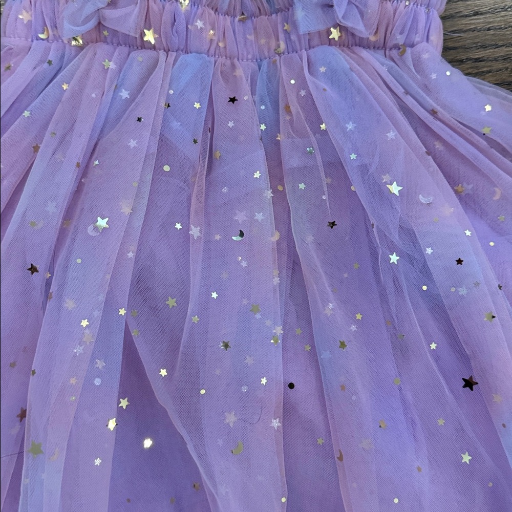 Pink, Purple and Blue Whimsical Tulle Dress 12-18 Months - Picture 2 of 5